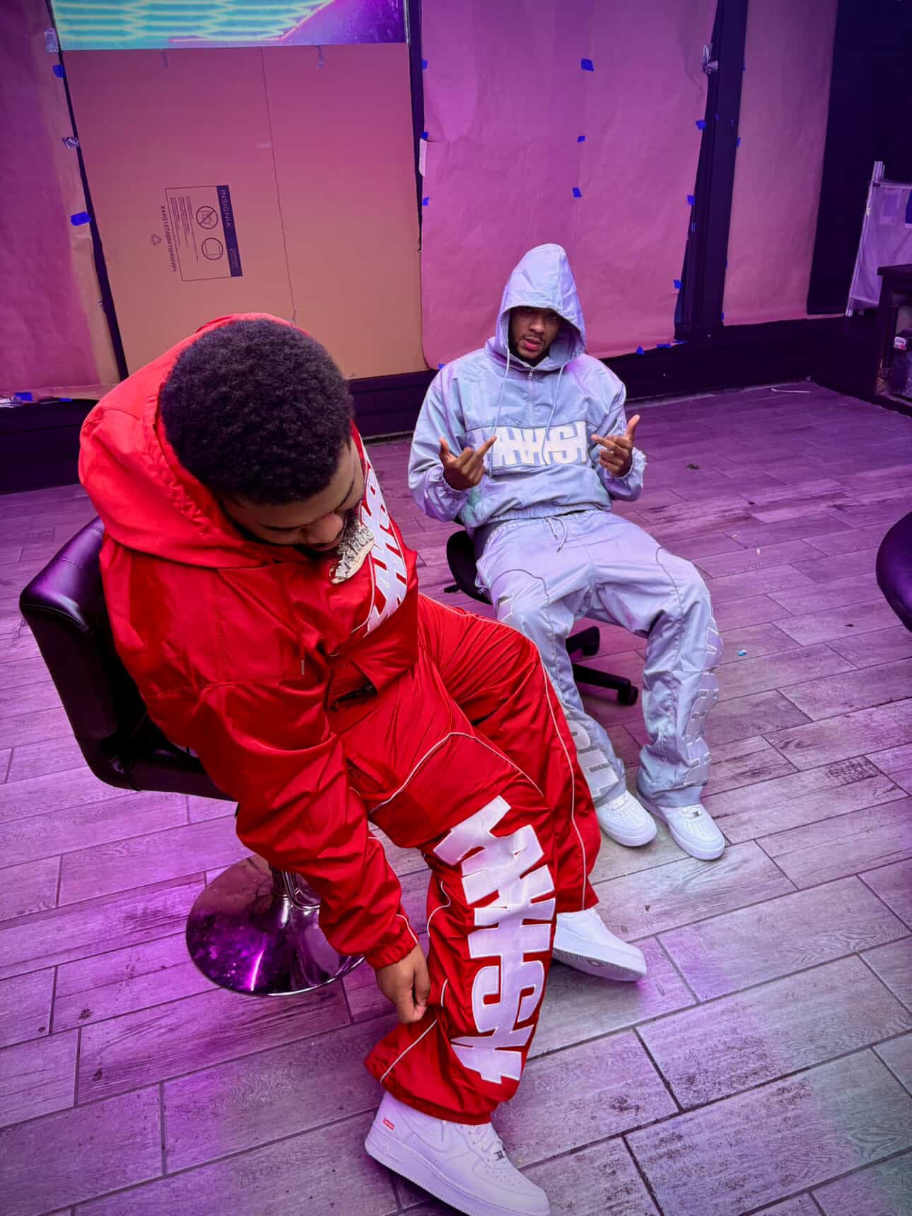 Red Windbreaker Jacket