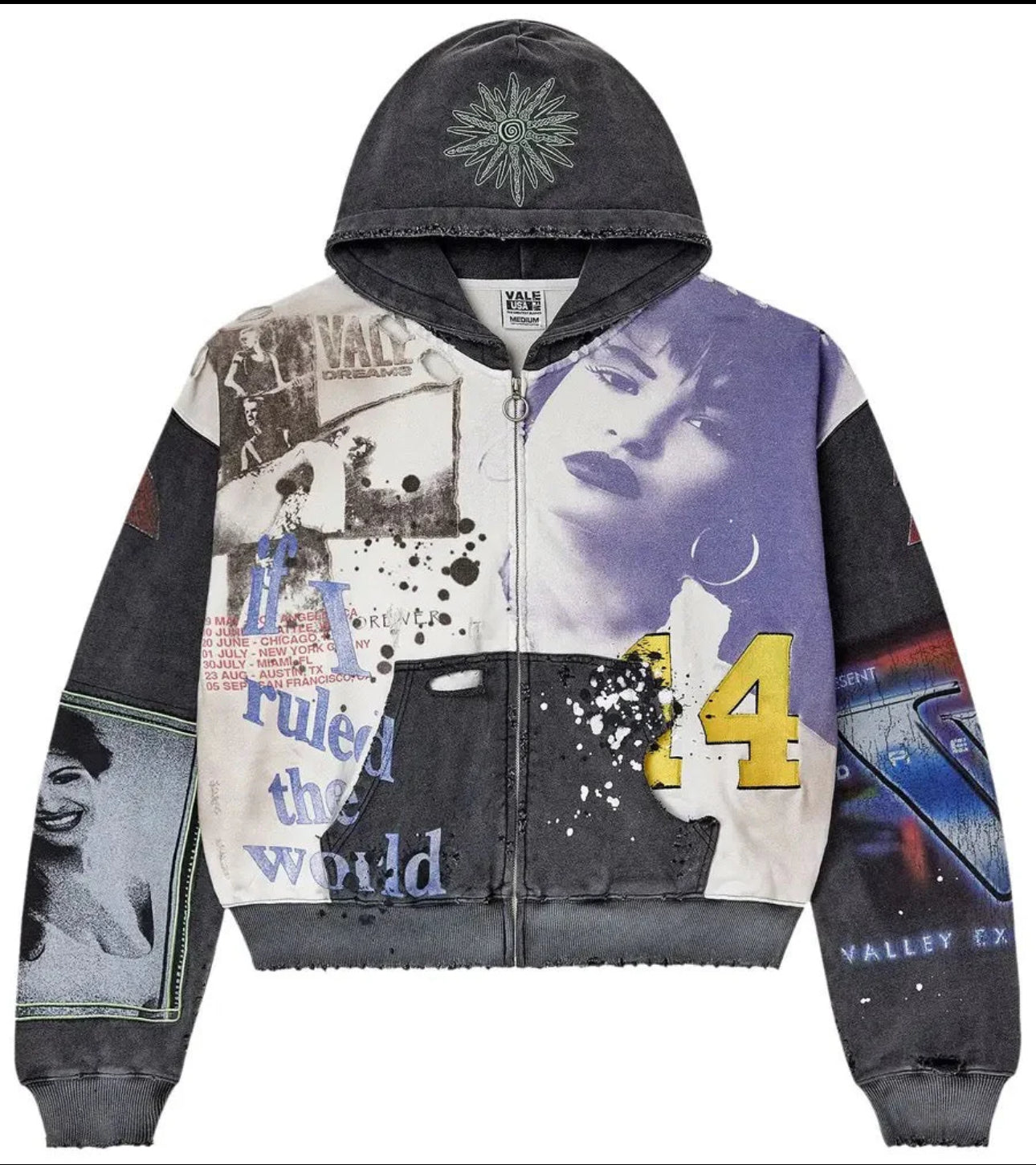 Vale Forever Noise Zip up “Dark Graphic