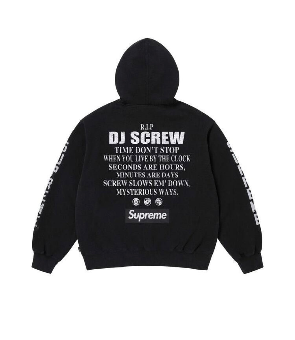 Supreme/Dj Screw zip up hoodie