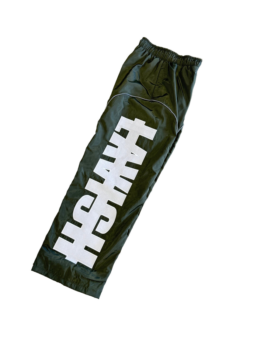 Olive Green Windbreaker Pants