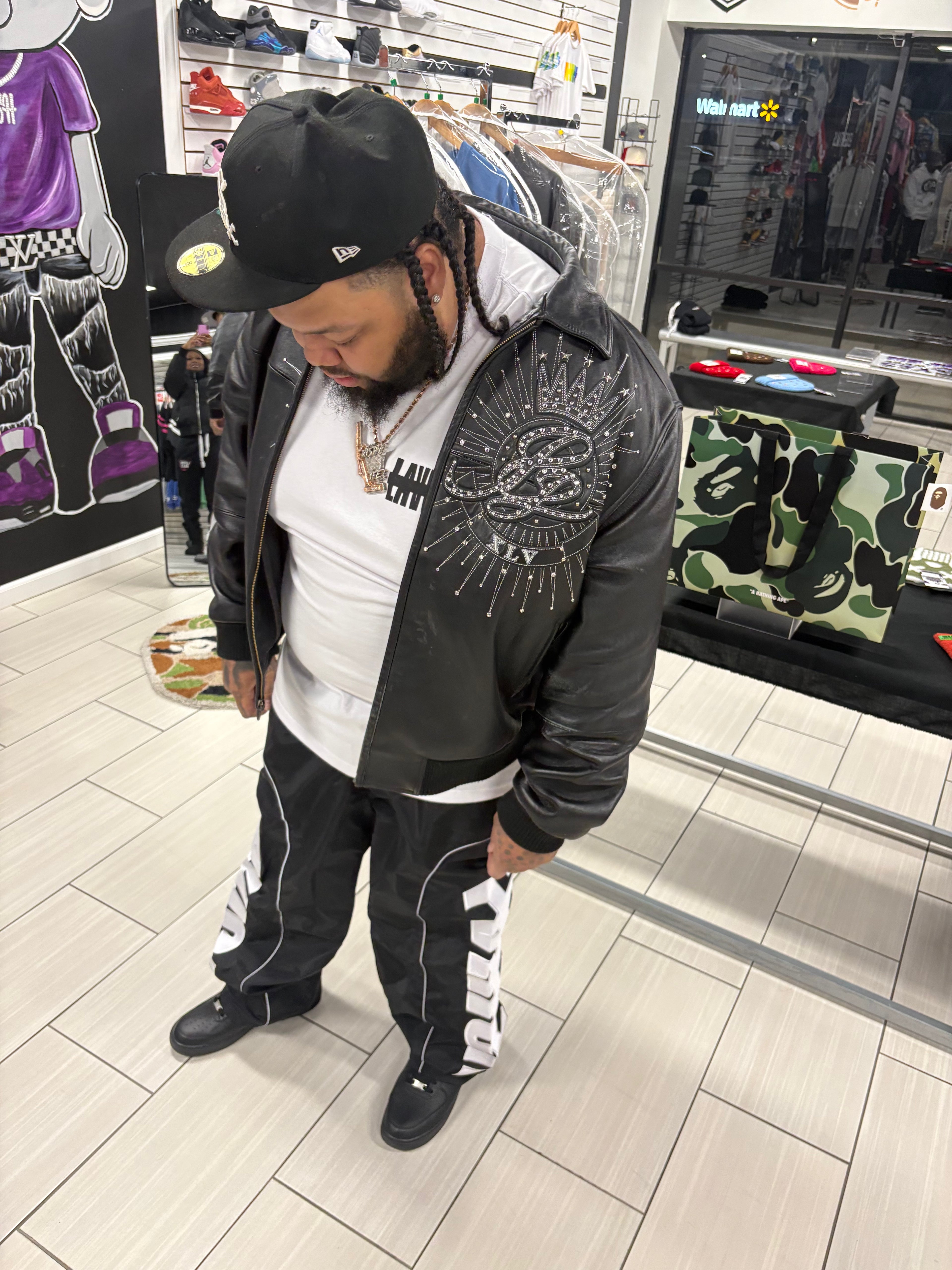 Black Windbreaker Pants