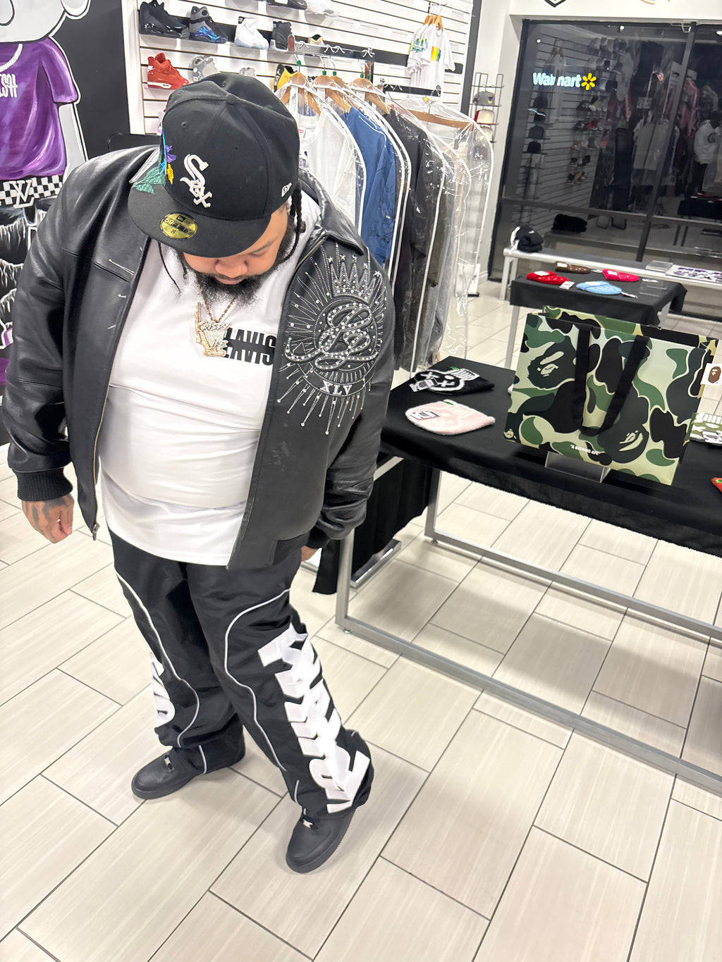 Black Windbreaker Pants