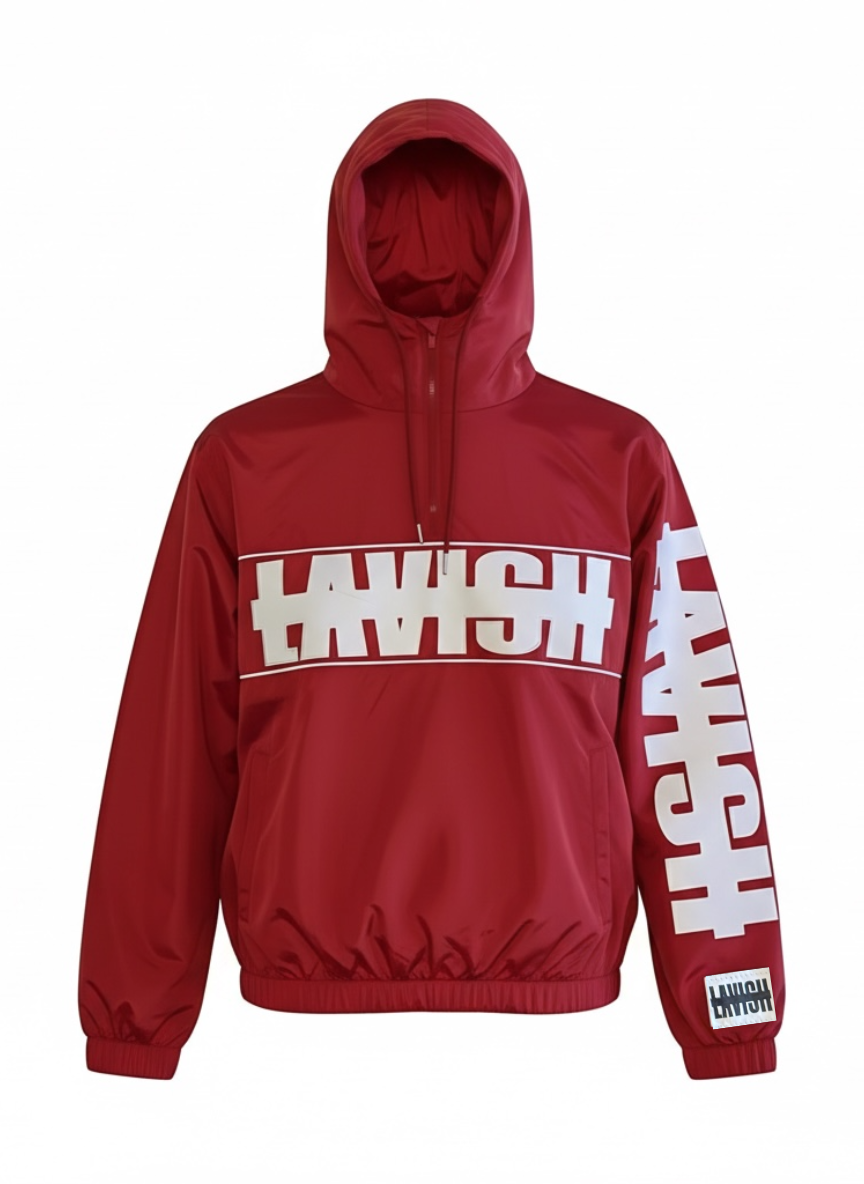 Red Windbreaker Jacket