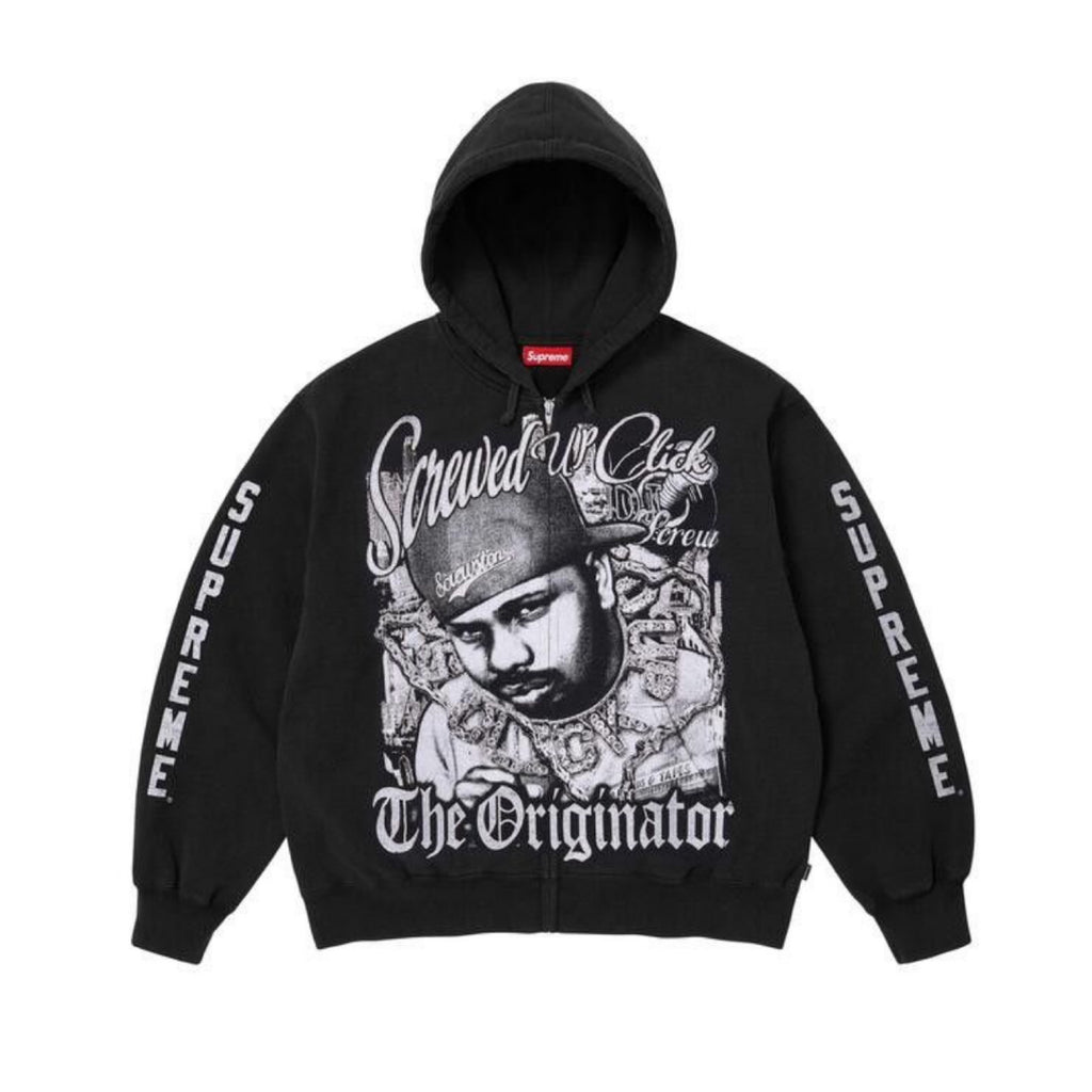 Supreme/Dj Screw zip up hoodie
