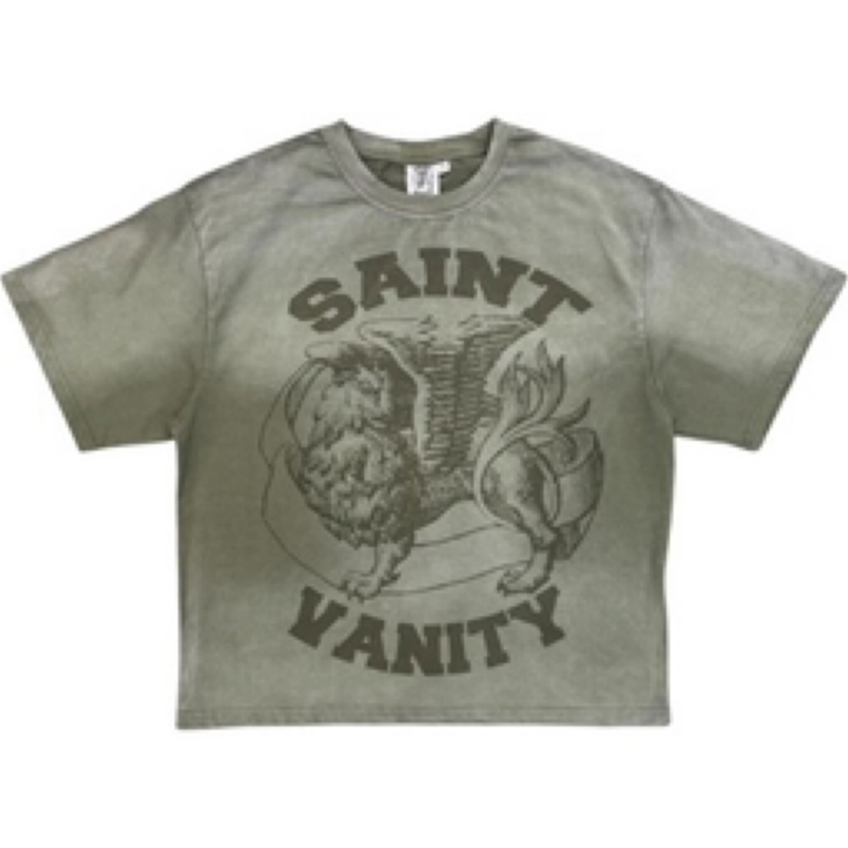Saint Vanity Griffin Tee “Dissolved Green”