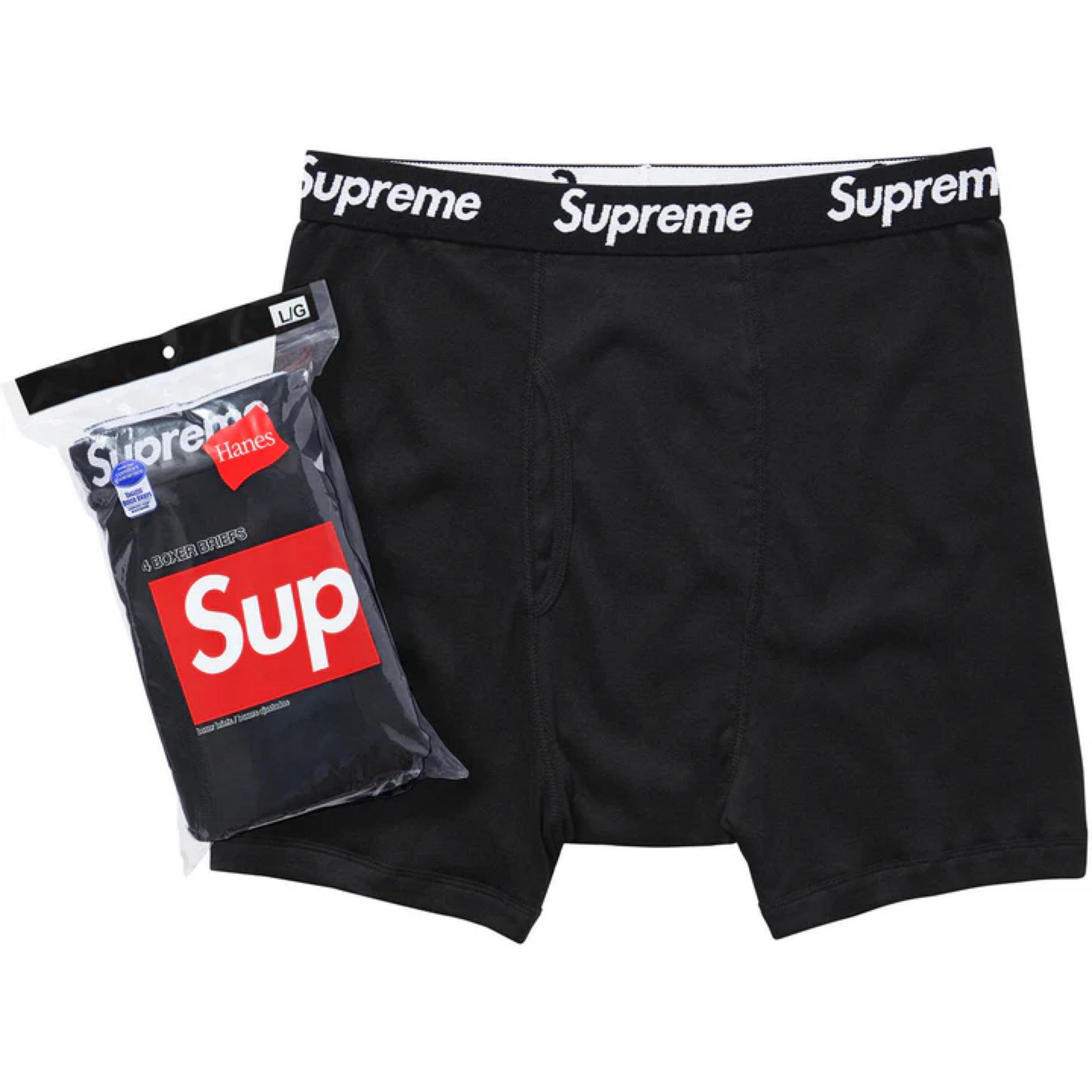 Supreme Boxers (4 pack Black)